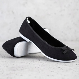 New Age Bailarinas esportivas com arco preto 1 New Age Bailarinas esportivas com arco preto 1