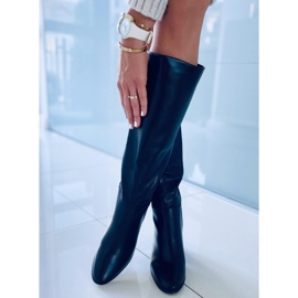 Bota preta de salto alto Leisha preto 1