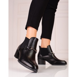Botas femininas pretas Salto Jodhpur Vinceza preto 1