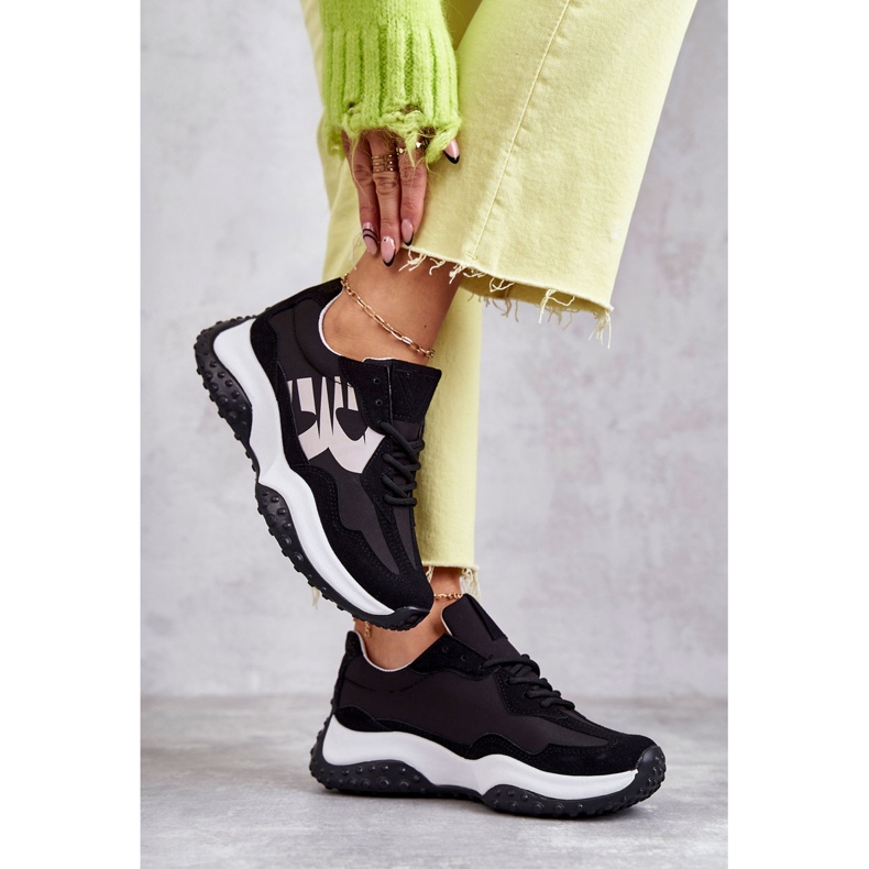 Vinceza Tênis esportivo feminino amarrado Tolea preto 2