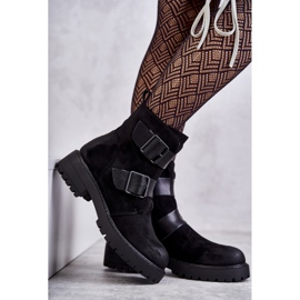 Botas femininas de camurça com zíper Preto Gritta 1 Botas femininas de camurça com zíper Preto Gritta 1