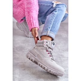 Botas quentes femininas Lee Cooper LCJ-22-01-1373 cinza 1