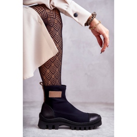 Botas de tecido de mulher Nicole 2703 Preto 1