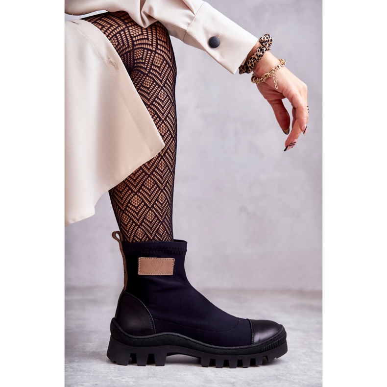 Botas de tecido de mulher Nicole 2703 Preto 1