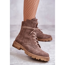 Botas de camurça com fecho Nicole 2754 Castanho 2 Botas de camurça com fecho Nicole 2754 Castanho 2