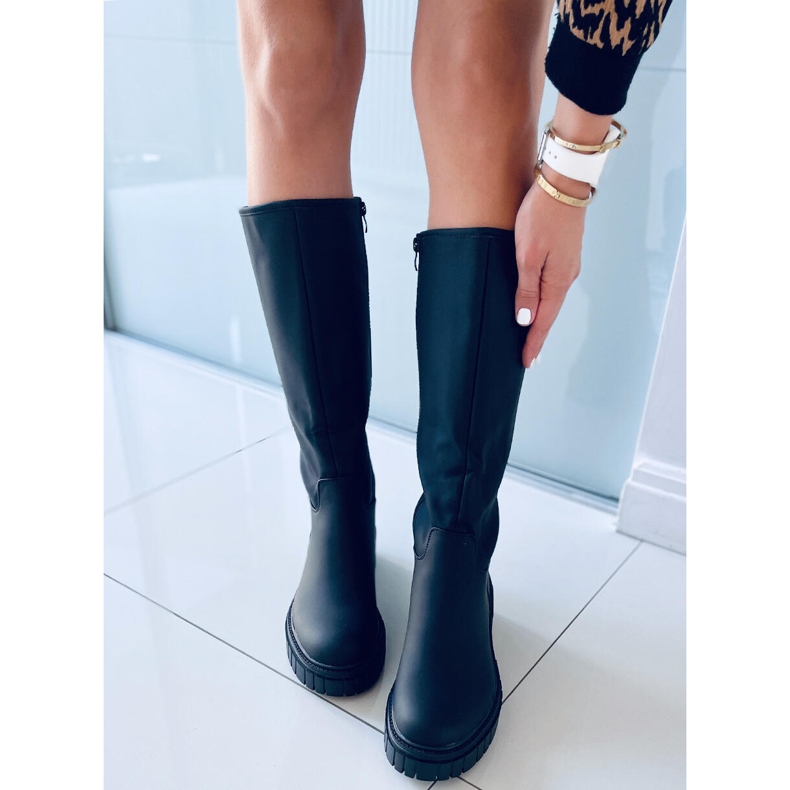 Botas femininas Grande Black preto 1