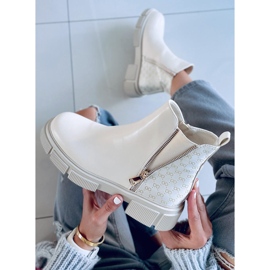 Botas Ariana Bege Jodhpur 1 Botas Ariana Bege Jodhpur 1