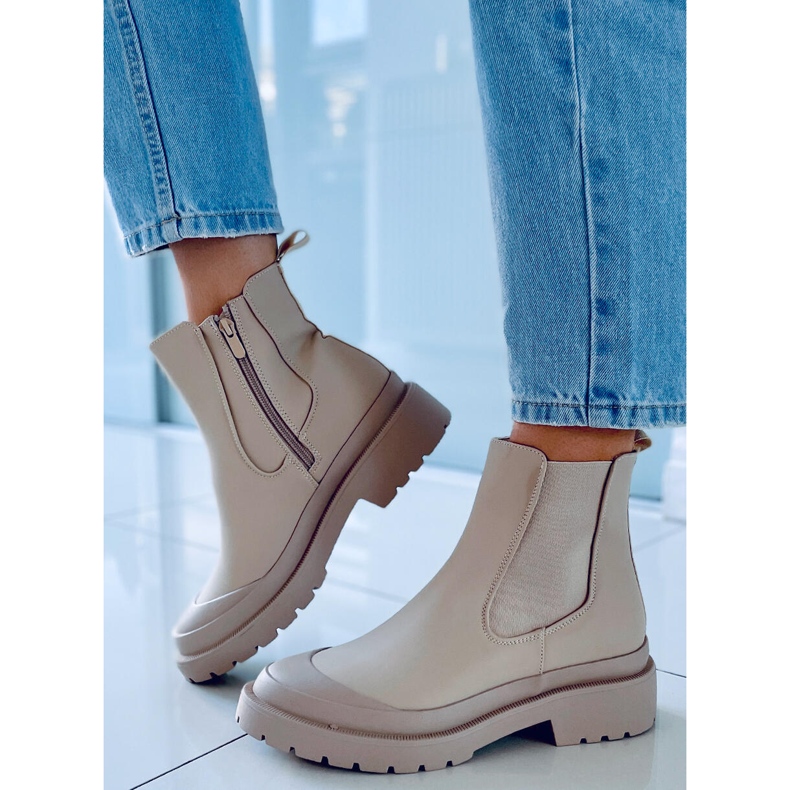 Botas Carey Bege Jodhpur 2