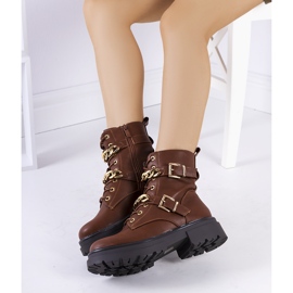 Botas marrons com correntes Corinna marrom 1