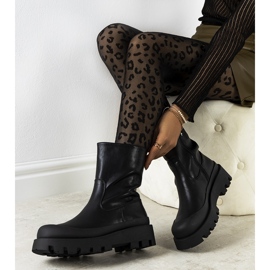 Botas Amado de mulher negra preto 1