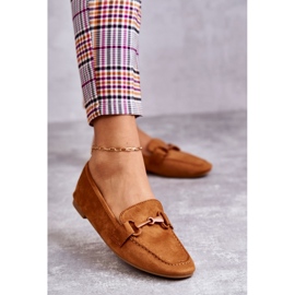 Mocassim de camurça com decoração Camel Santi marrom 1