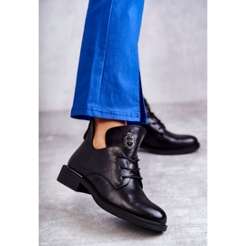 Vinceza Botas de couro com recortes preto Fabiana 1