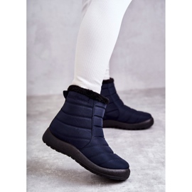 Botas de neve quentes de mulher azul marinho Mezyss 1