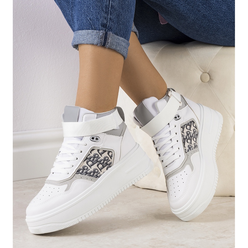 Tênis cinza Adolis tornozelo 1