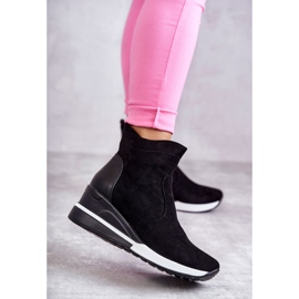 Vinceza Tênis de cunha preto Rita 1