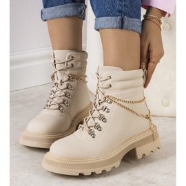 Botas de caminhada de mulher Zezig bege 1