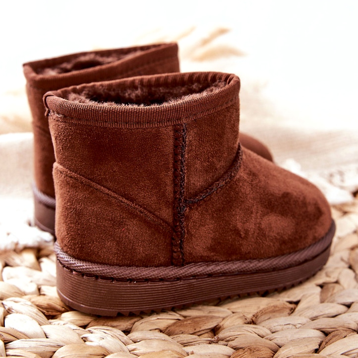 FR1 Botas aquecidas para crianças Botas de neve marrom Gooby 2