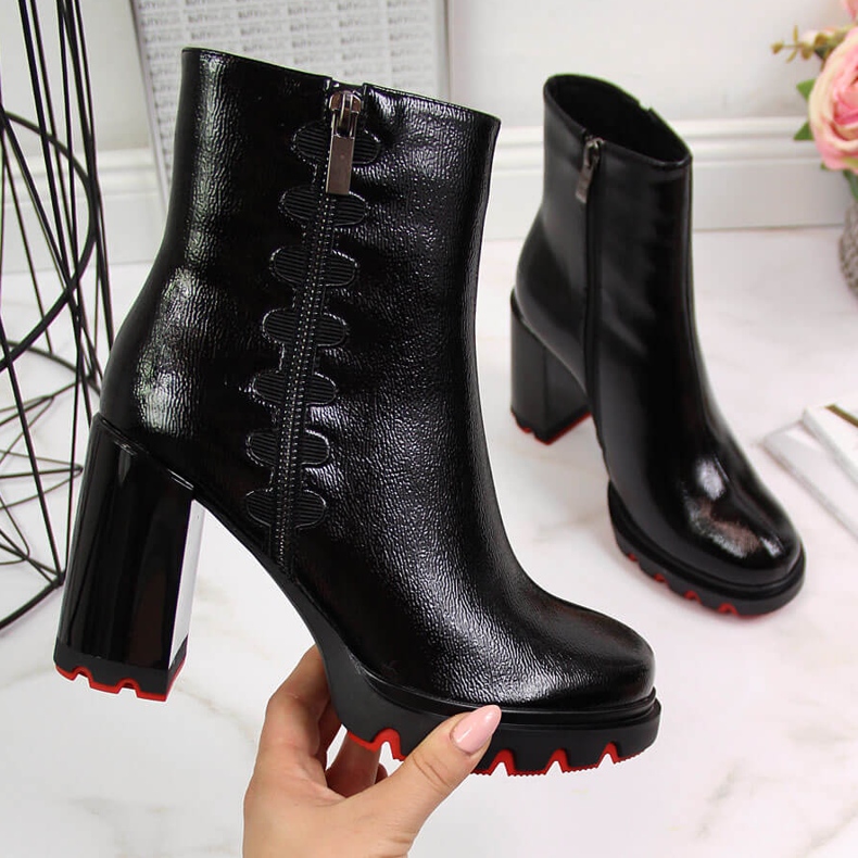 Botas femininas pretas Filippo no poste preto 2 Botas femininas pretas Filippo no poste preto 2