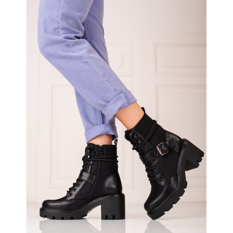 Salto alto preto Shelovet para mulher 1