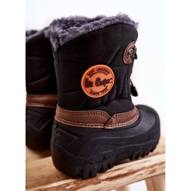 Botas de neve isoladas para crianças pretas Lee Cooper LCJ-21-44-0524 preto 1
