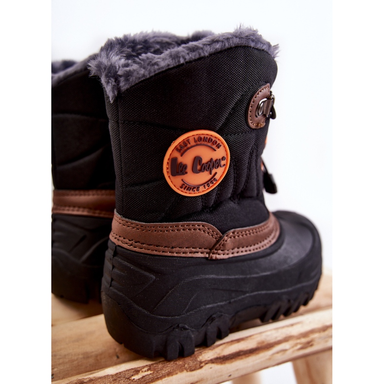Botas de neve isoladas para crianças pretas Lee Cooper LCJ-21-44-0524 preto 1