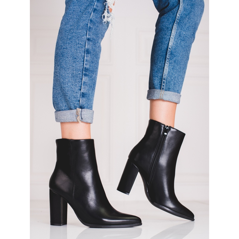 Botas femininas no poste Shelovet preto 1