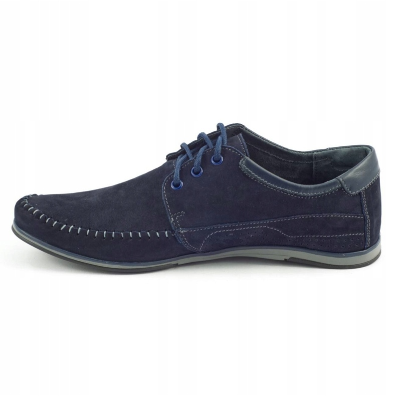KOMODO Sapatos mocassins masculinos 875 azul marinho 2