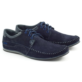 KOMODO Sapatos mocassins masculinos 875 azul marinho 3