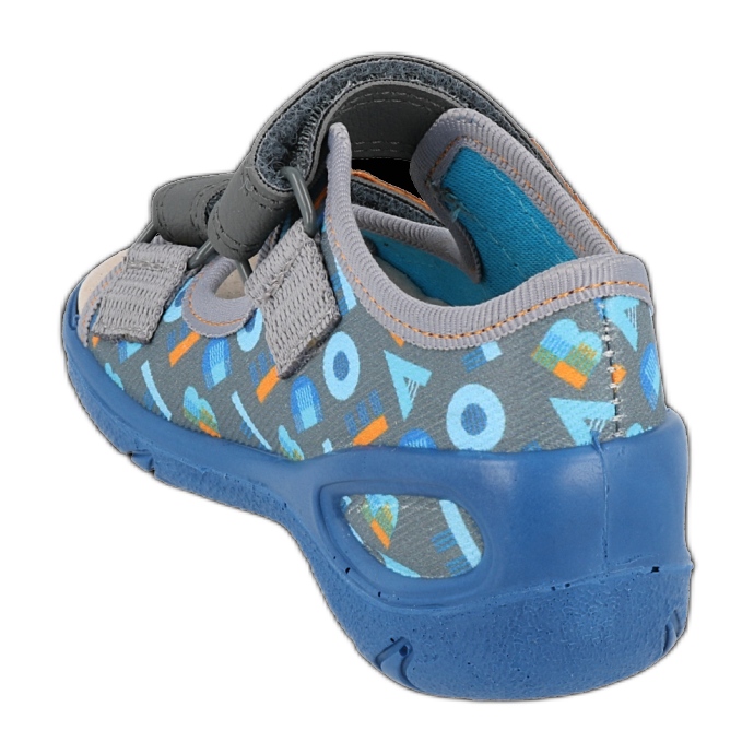 Sapatos infantis Befado pu 065P160 azul cinza 2