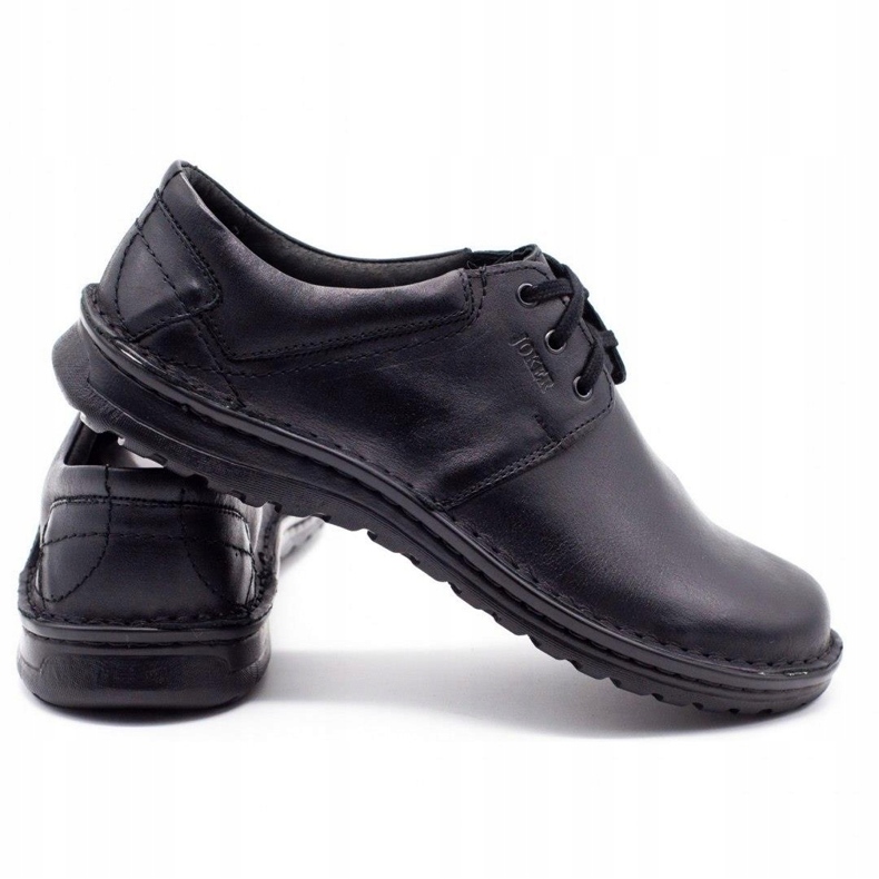 Joker Sapatos de couro masculino 229 pretos 3