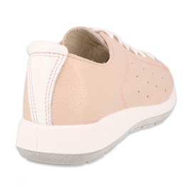 Sapatos femininos baixos Befado 156D012 rosa 3