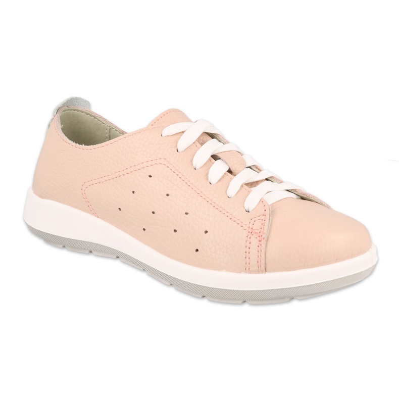 Sapatos femininos baixos Befado 156D012 rosa 4
