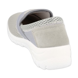 Sapatos femininos Befado 517D009 bege cinza 1