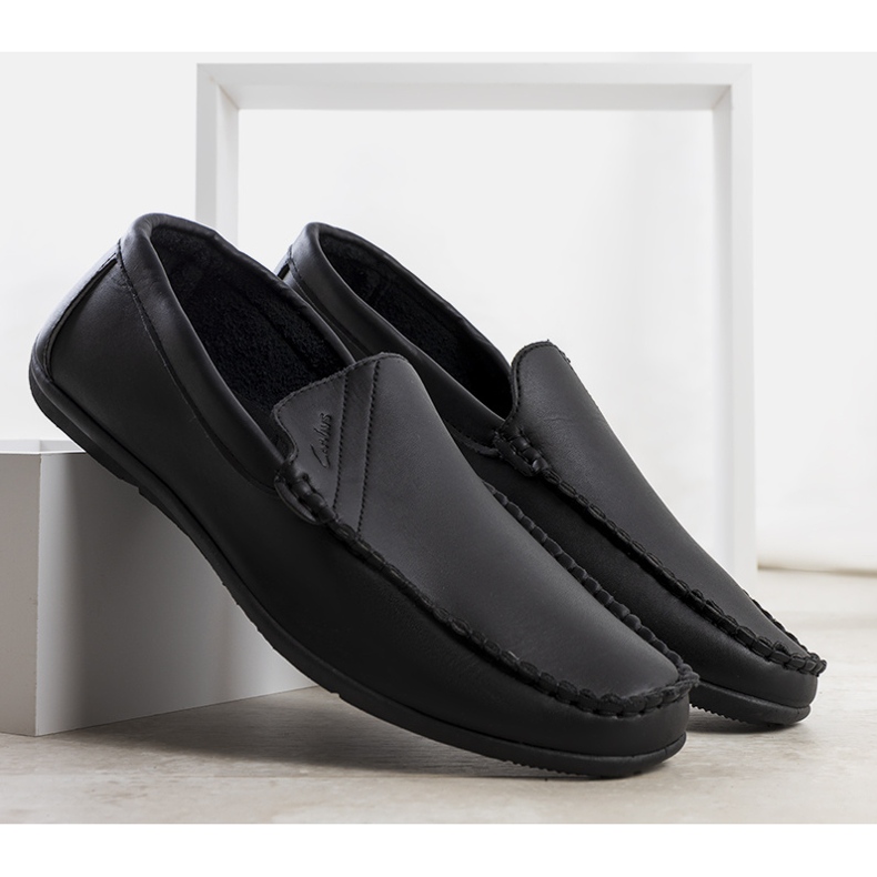 Mocassins Hogar dos homens negros preto 1