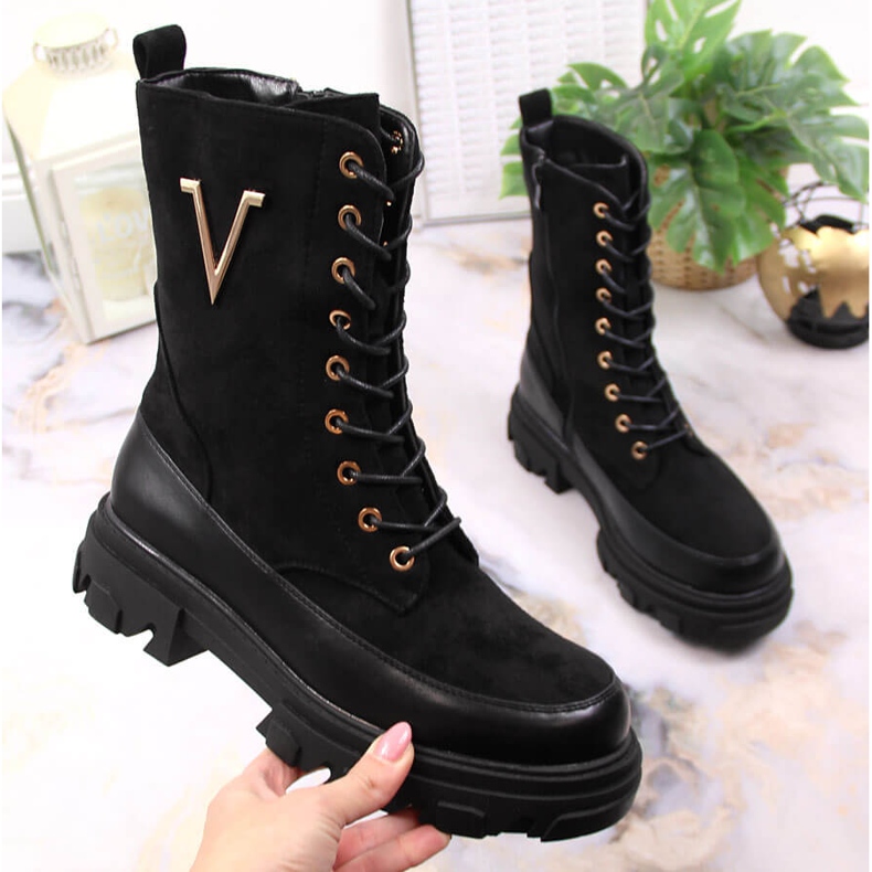 Botas isolantes pretas de mulher Jezzi JEZ375A preto 1