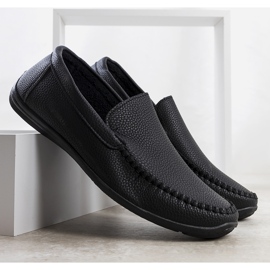 Mocassins Murtag para homem negro preto 1