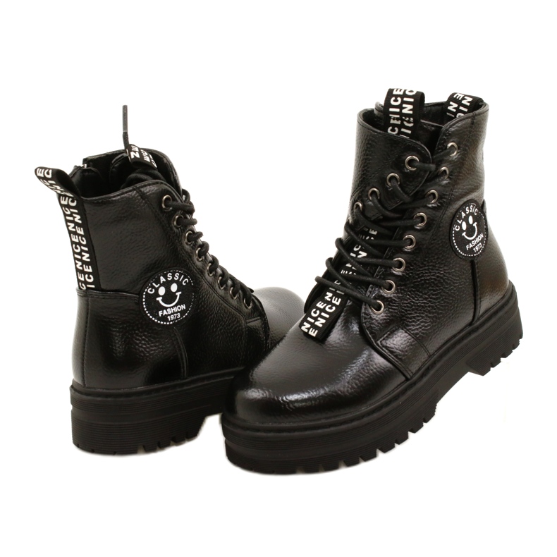 Estampa Botas da moda No Slider Miss Evento 22DZ23-5257 preto 3