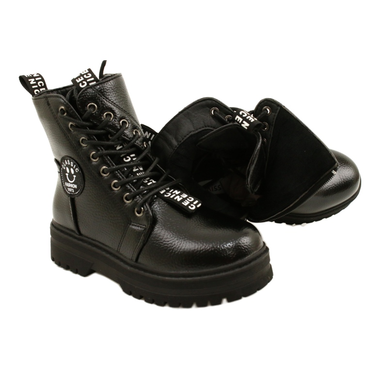 Estampa Botas da moda No Slider Miss Evento 22DZ23-5257 preto 6