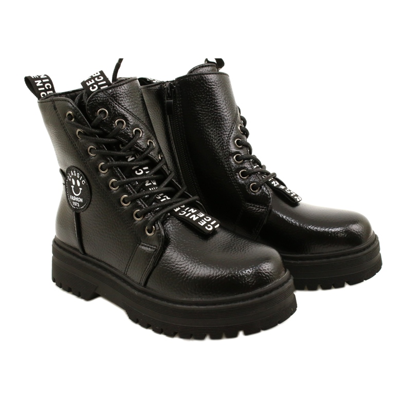 Estampa Botas da moda No Slider Miss Evento 22DZ23-5257 preto 5
