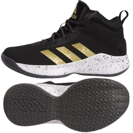 Tênis de basquete Adidas Cross Em Up 5 K Wide GX4790 preto preto 1