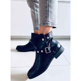 BM Botas rasas Cressida pretas para mulher preto 2