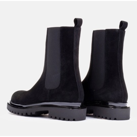 Marco Shoes Botins de camurça preto 1