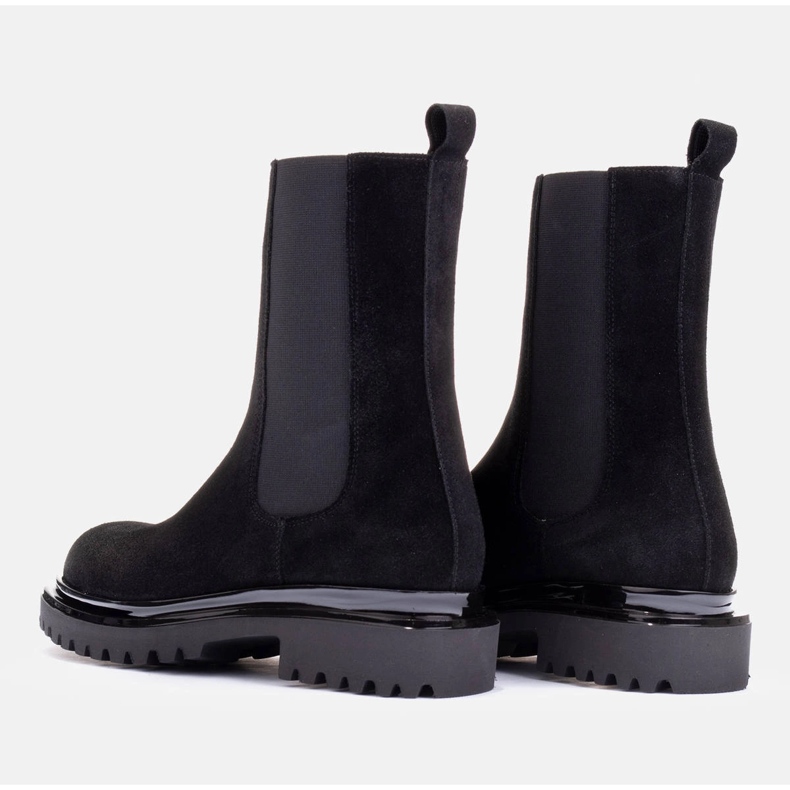 Marco Shoes Botins de camurça preto 1