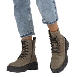 Botas de couro com isolamento de camurça Filippo W PAW379B marrom 1
