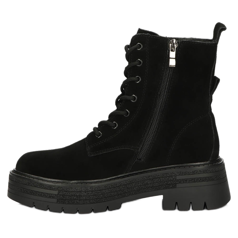 Botas de couro com isolamento de camurça Filippo W PAW379A preto 2