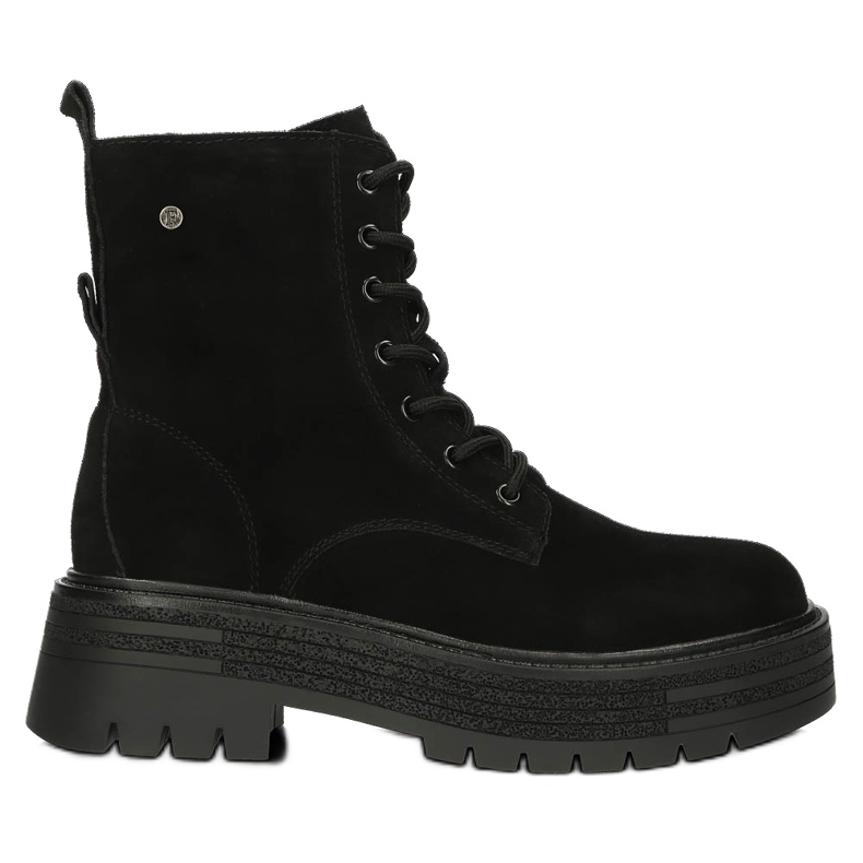 Botas de couro com isolamento de camurça Filippo W PAW379A preto 1