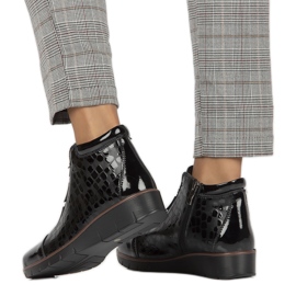 Botas de cunha com isolamento em pele Filippo W PAW277A preto 1