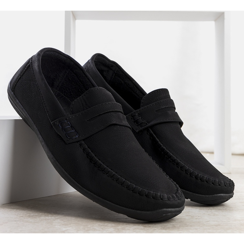 Mocassins de homem Black Pearse preto 1