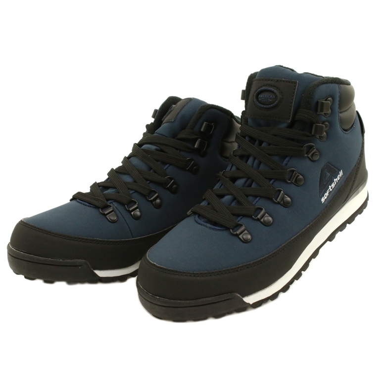 American Club Botas de inverno americanas de trekking com membrana WT61. Azul marinho preto 2