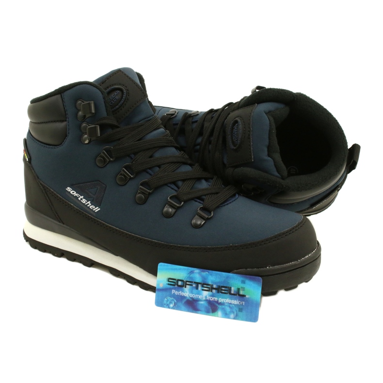 American Club Botas de inverno americanas de trekking com membrana WT61. Azul marinho preto 4